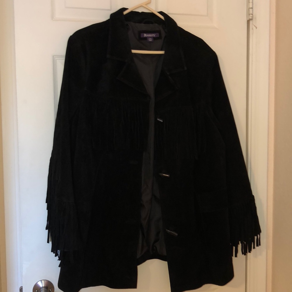 Roaman’s fringe jacket